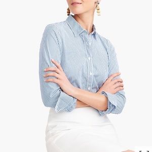 J. Crew Striped Classic Button-Down Shirt